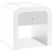 Contemporary Artisto End Table White