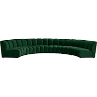 Infinity Green Velvet 6Pc. Modular Sectional