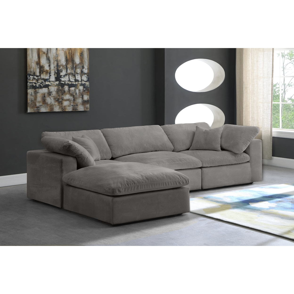 Meridian Furniture Cozy Comfort Modular Sectional