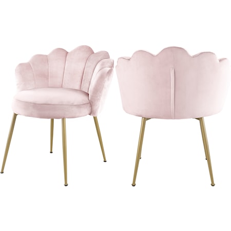 Claire Pink Velvet Dining Chair