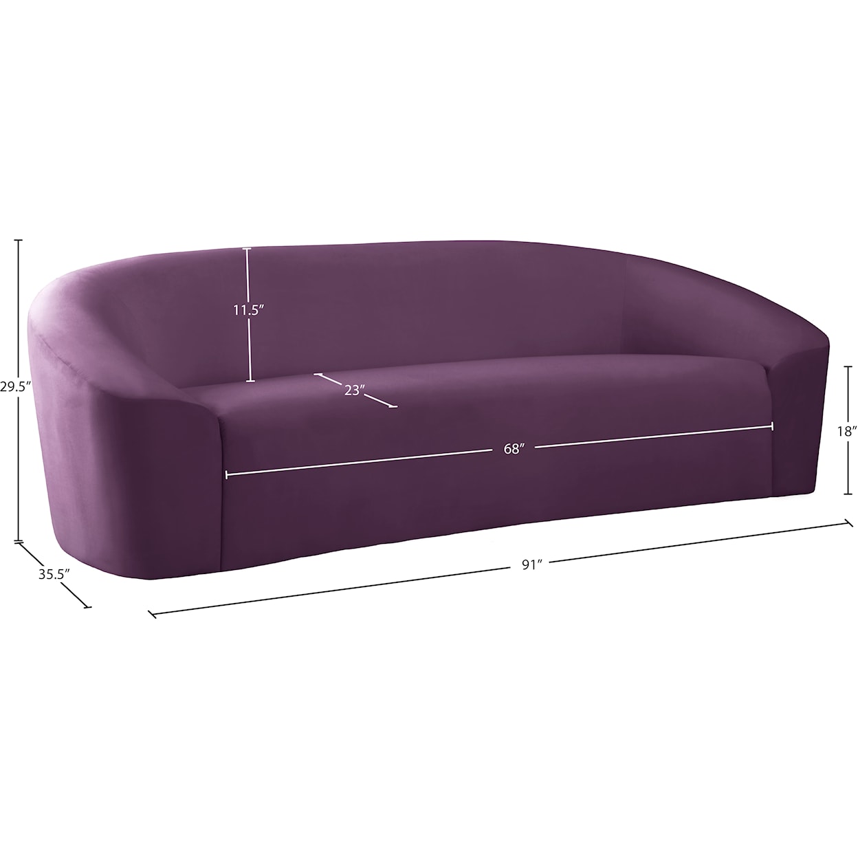 Meridian Furniture Riley Sofa