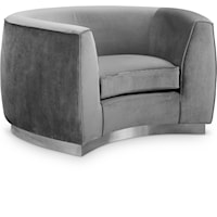 Julian Grey Velvet Chair