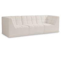 Relax Cream Velvet Modular Sofa