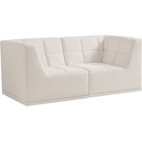 Relax Cream Velvet Modular Sofa