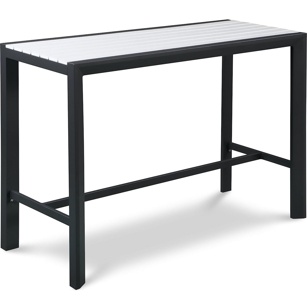 Meridian Furniture Nizuc Aluminum Rectangle Bar Table