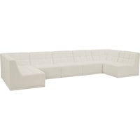 Relax Cream Velvet Modular Sectional