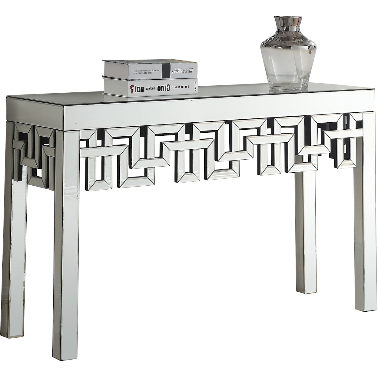 Meridian Furniture Aria Mirrored Console Table