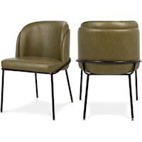 Jagger Olive Faux Leather Dining Chair