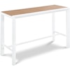 Meridian Furniture Nizuc Aluminum Rectangle Bar Table