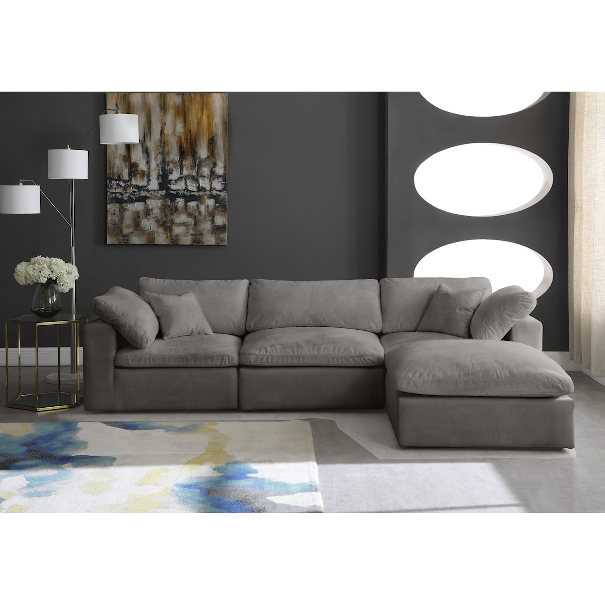 Meridian Furniture Cozy Comfort Modular Sectional