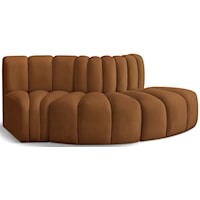 Arc Saddle Velvet Modular Sofa