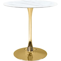 Tulip Gold Counter Height Table (3 Boxes)