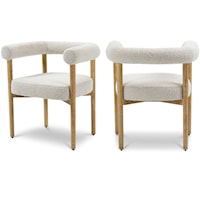 Hyatt Cream Boucle Fabric Dining Chair