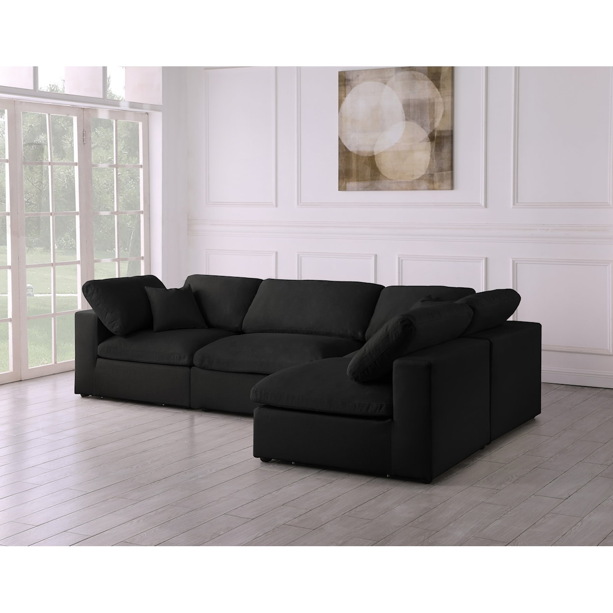 Meridian Furniture Serene Deluxe Comfort Modular Sectional