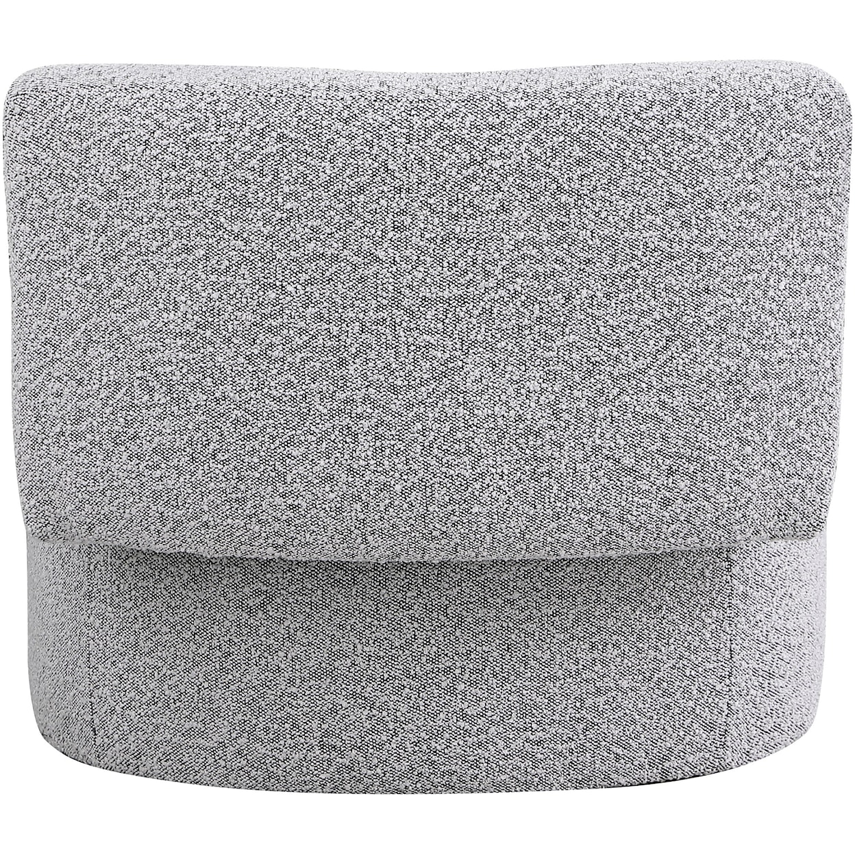 Meridian Furniture Como Upholstered Grey Boucle Fabric Accent Chair