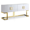 Meridian Furniture Beth Sideboard with Gold Stainless Steel Base