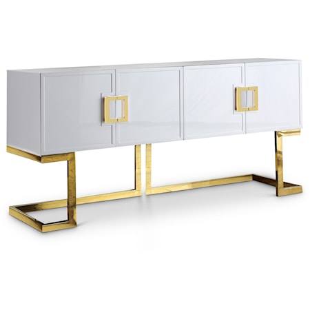 Sideboard with Gold Stainless Steel Base