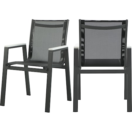 Aluminum Mesh Dining Arm Chair