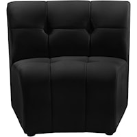 Limitless Black Velvet Modular Chair