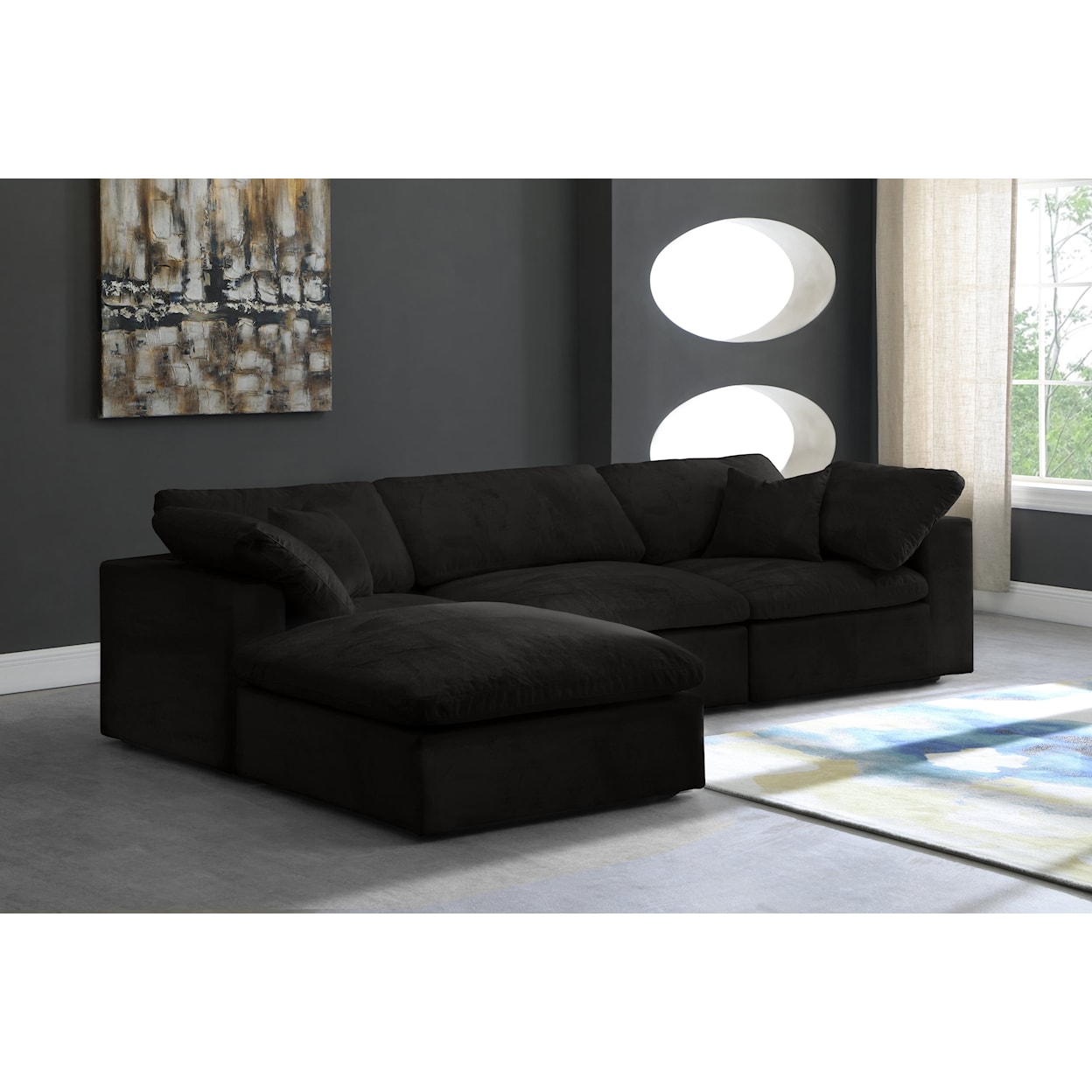 Meridian Furniture Cozy Comfort Modular Sectional