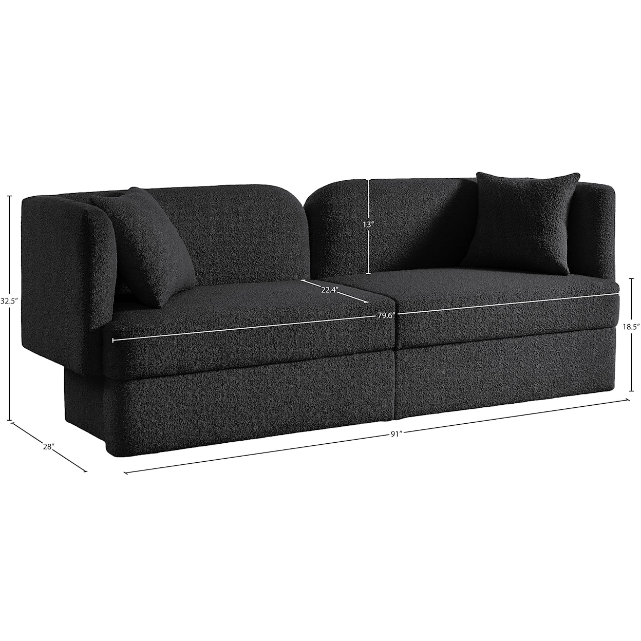 Meridian Furniture Marcel Sofa