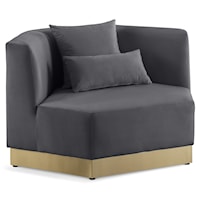 Marquis Grey Velvet Chair