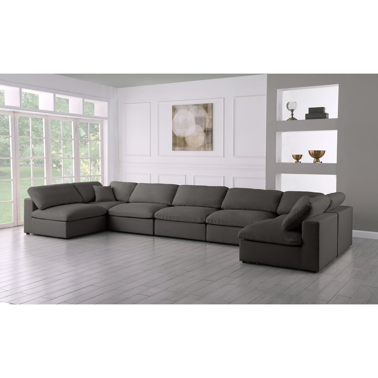 Meridian Furniture Plush Standard Comfort Modular Sectional