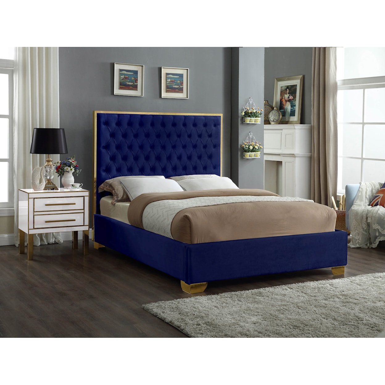 Meridian Furniture Lana Queen Bed