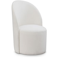 Hautely Cream Boucle Fabric Accent Chair