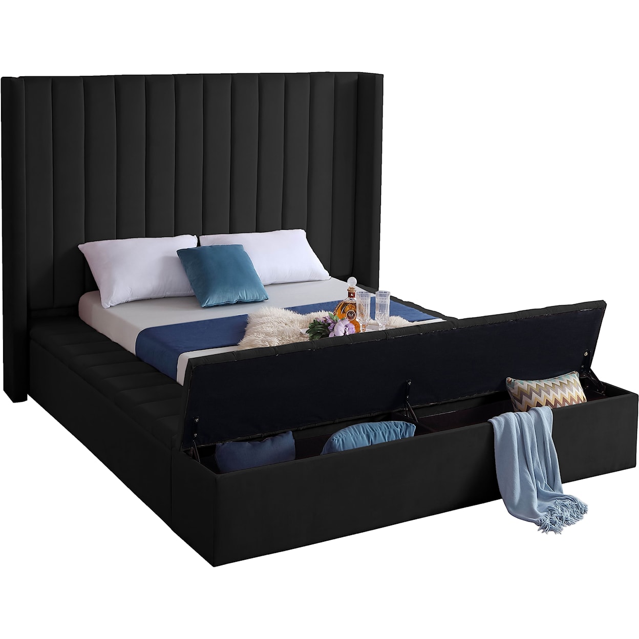 Meridian Furniture Kiki King Bed (3 Boxes)