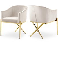 Contemporary Velvet Dining Chair