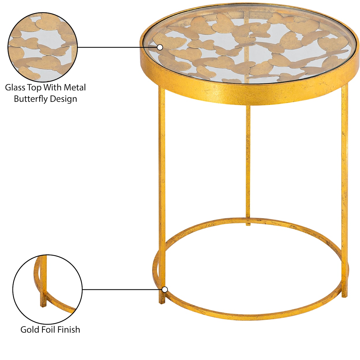 Meridian Furniture Butterfly End Table