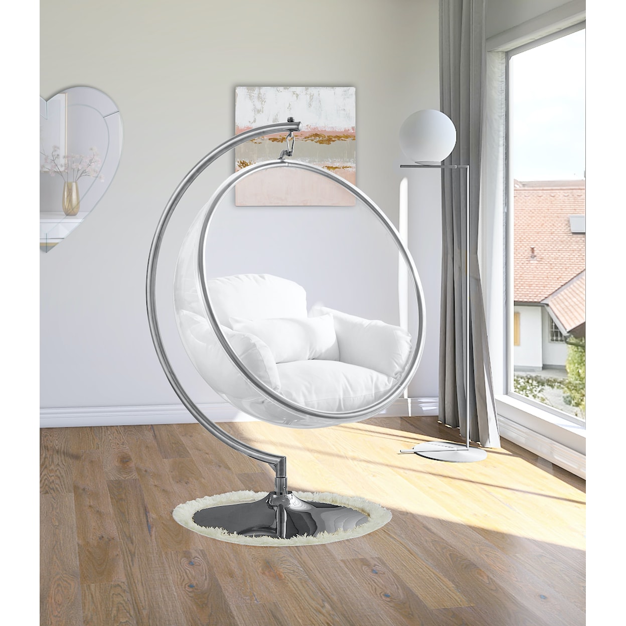 Meridian Furniture Luna Acrylic Swing Chair