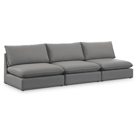 Mackenzie Grey Durable Linen Textured Modular Sofa