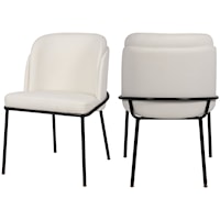 Jagger White Faux Leather Dining Chair