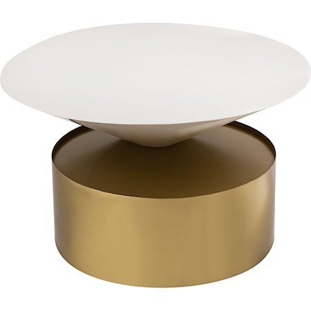 Contemporary Damon Coffee Table Brushed Brass
