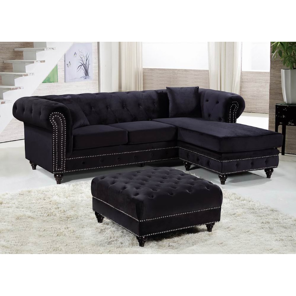 Meridian Furniture Sabrina 2pc. Reversible Sectional