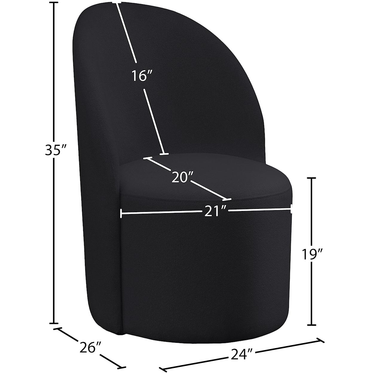 Meridian Furniture Hautely Accent Chair