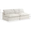 Meridian Furniture Cozy Comfort Modular Armless Sofa