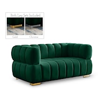 Gwen Green Velvet Loveseat