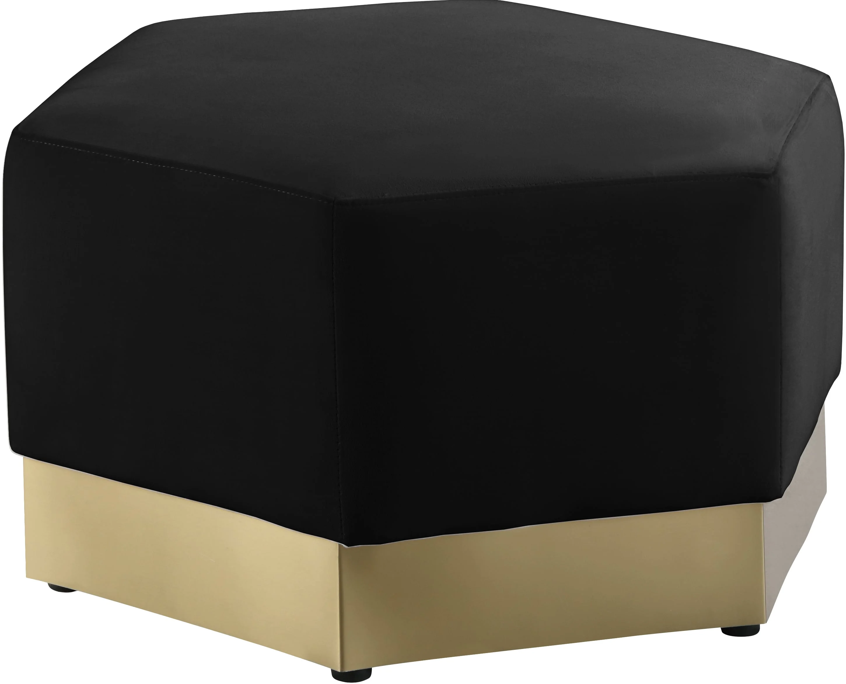 Meridian Furniture Marquis 600Black Ott Marquis Black Velvet Ottoman meridian-furniture-marquis-600black-ott-marquis-black-velvet-ottoman