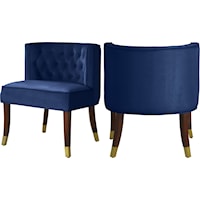 Perry Navy Velvet Dining Chair