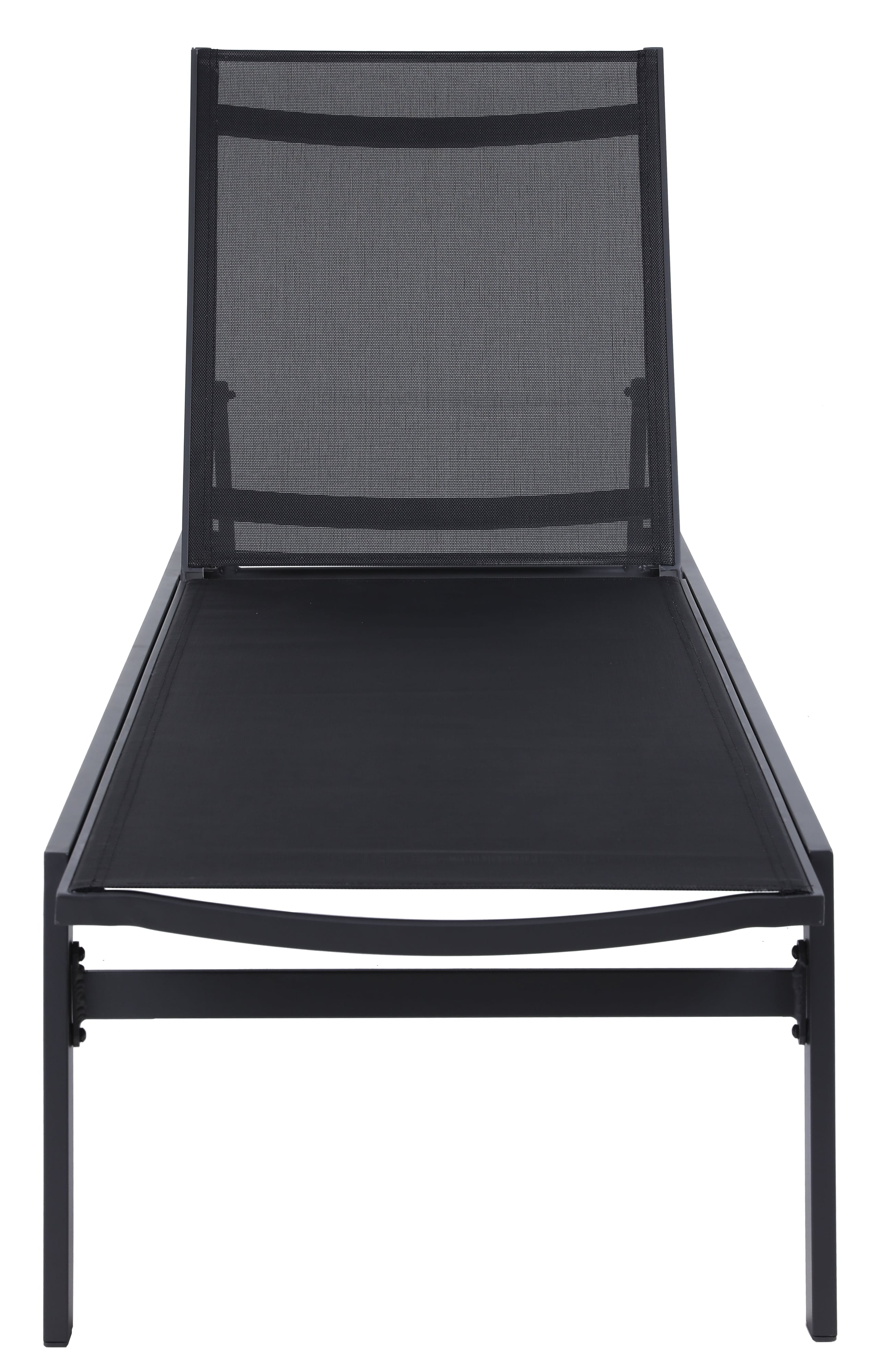 Black mesh chaise online lounge