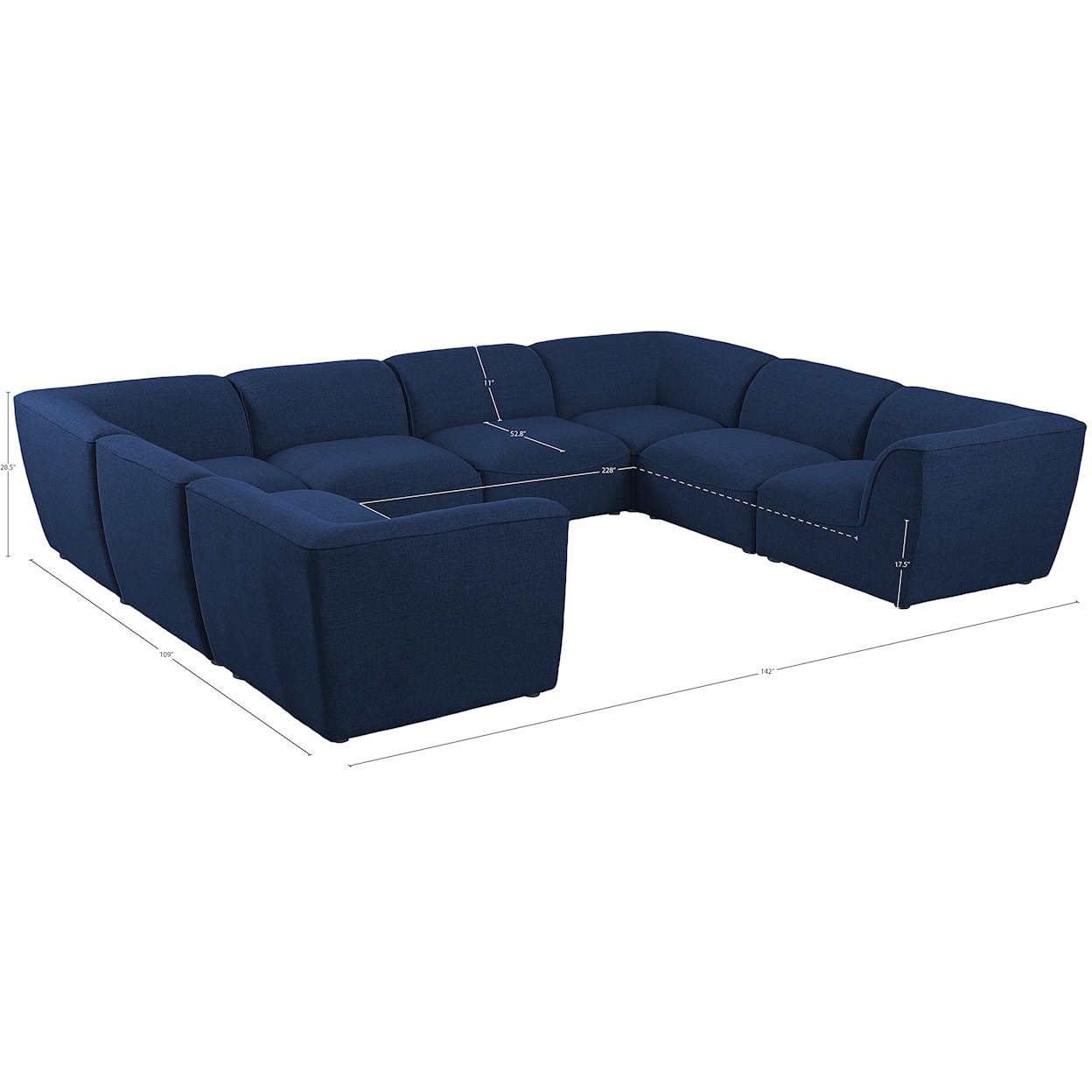 Meridian Furniture Miramar Modular Sectional