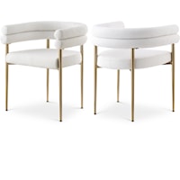 Contemporary Upholstered Brielle Fabric Dining Chair