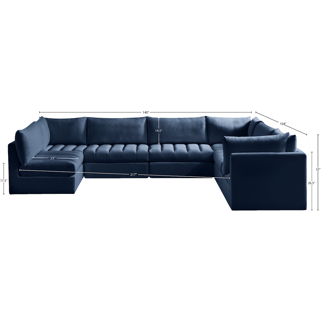 Meridian Furniture Jacob Modular Sectional