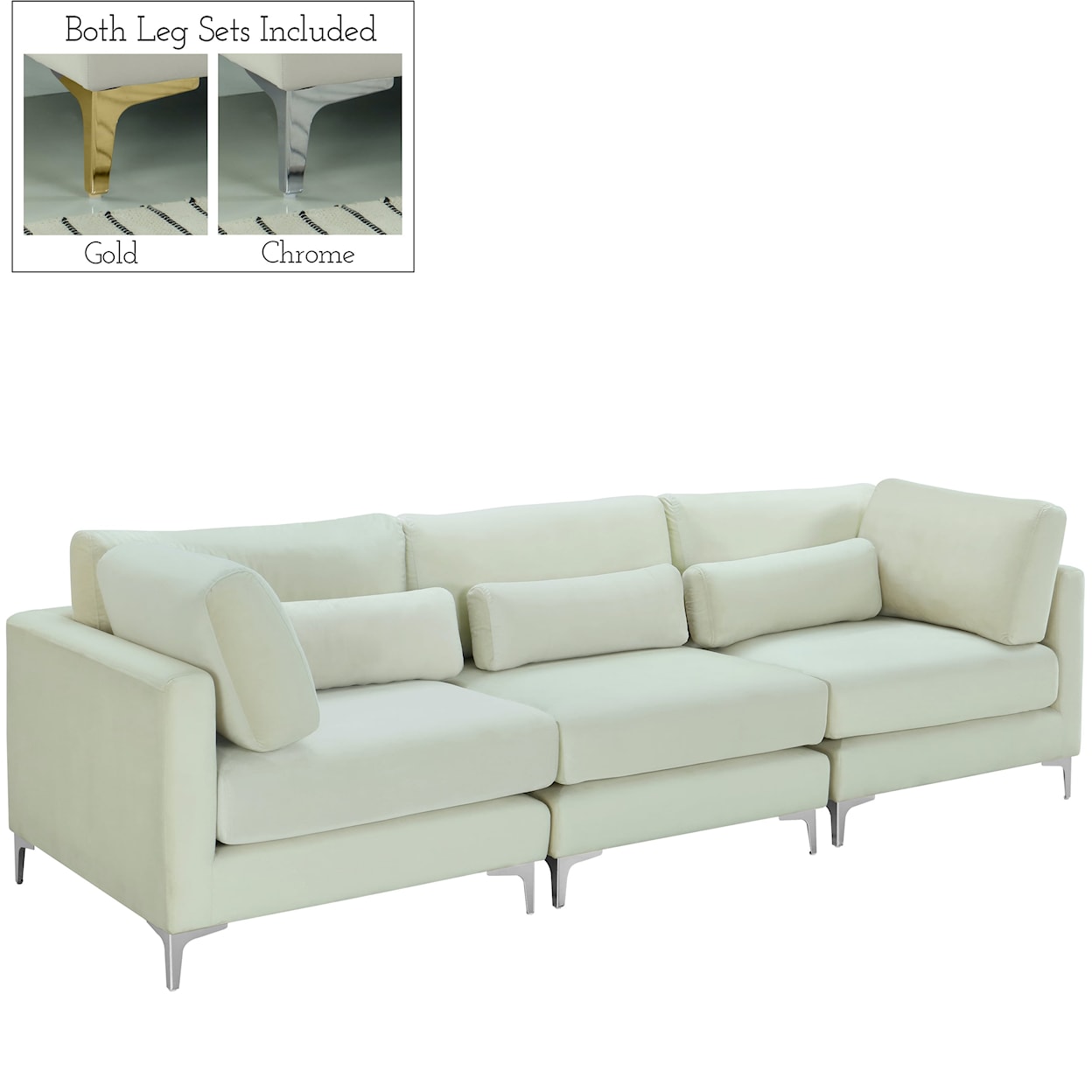 Meridian Furniture Julia Modular Sofa (3 Boxes)