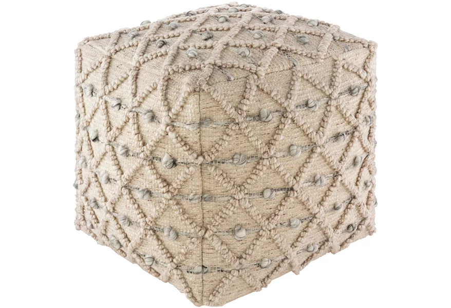 Anders Pouf by Surya Rugs at Wayside Furniture & Mattress