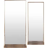 Cabriole CBL-001 30"H x 14"W x 5"D, 18"H x 7"W x 5"D Mirror