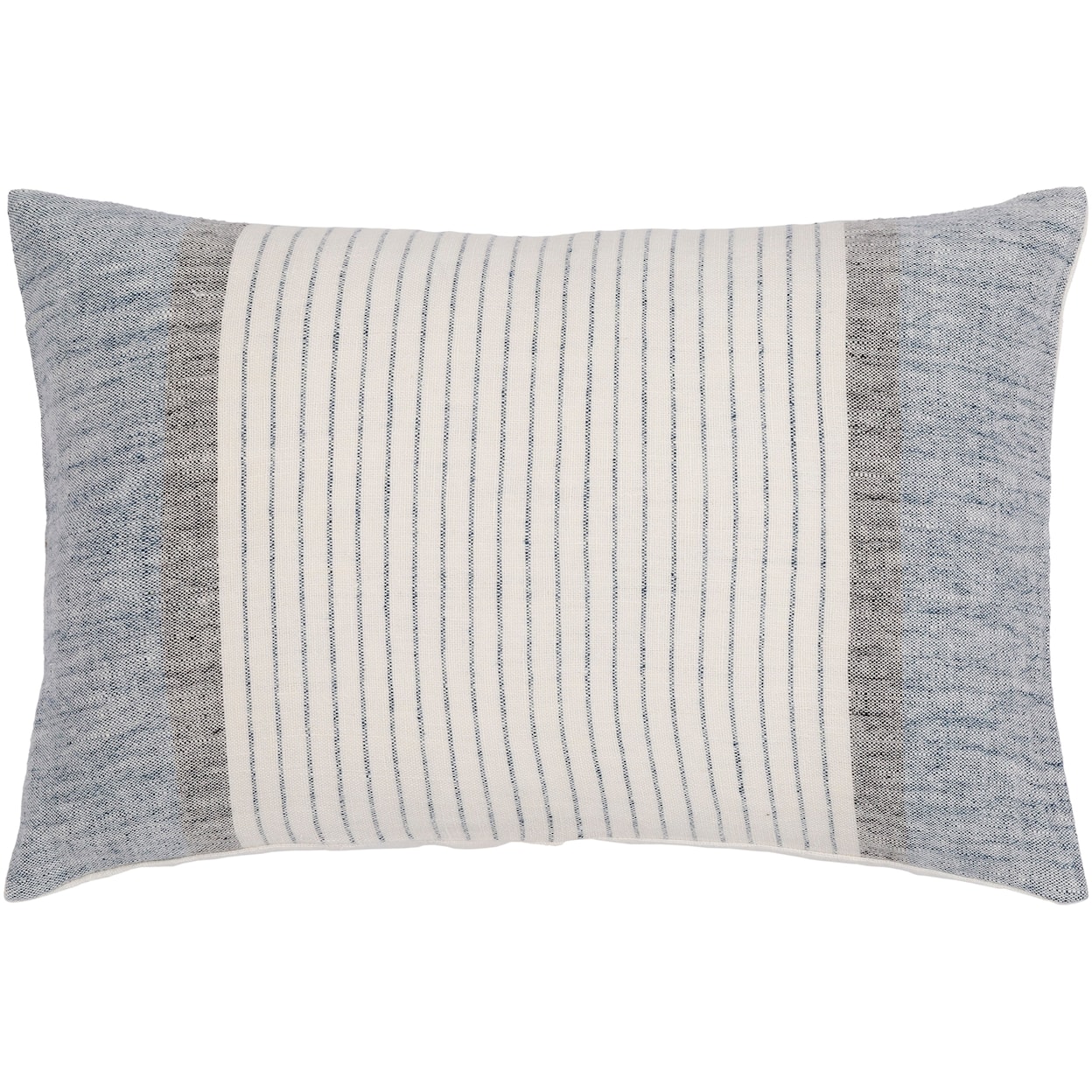 Surya Rugs Linen Stripe Buttoned Pillow Kit